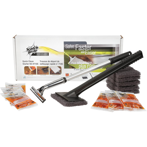 Scotch-Brite Quick Clean Griddle Cleaning System Starter Kit Mukwa Safety Services