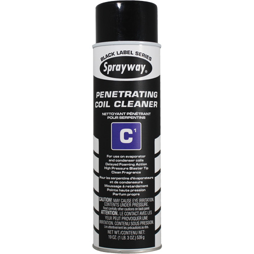 Nettoyant p&eacute;n&eacute;trant pour serpentins C1, 19 oz liq., Canette a&eacute;rosol Mukwa Safety Services