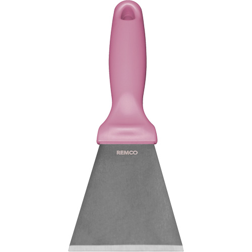 Large Stainless Steel Scraper, Pink, 3" W x 9" L Mukwa Safety Services