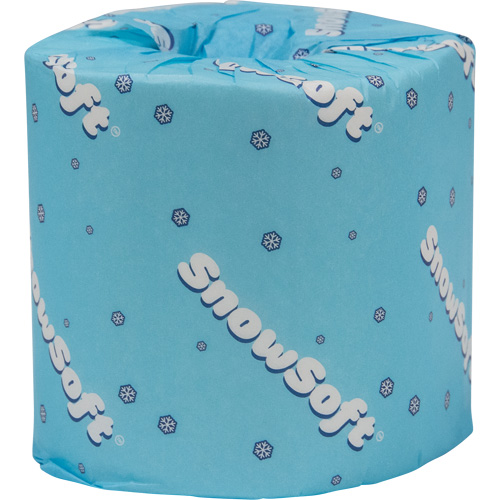 Papier hygi&eacute;nique de premi&egrave;re qualit&eacute; Snow Soft, 2 Pli, 500 Feuilles/Rouleu, Longueur 145', Blanc Mukwa Safety Services