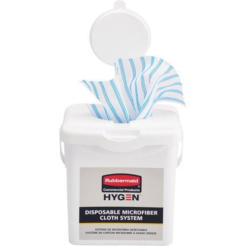 Microfibre Cloth Charging Bucket, White Mukwa Safety Services