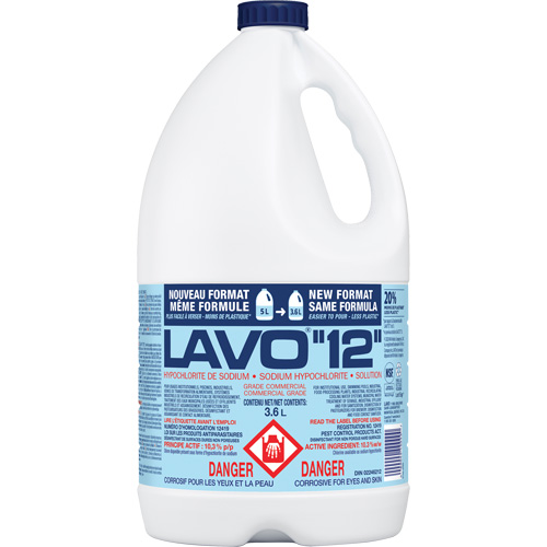 Javellisant liquide, 3,6 L, Cruche Mukwa Safety Services