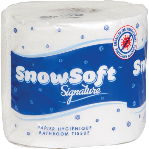 Snow Soft Premium Toilet Paper, 2 Ply, 600 Sheets/Roll, 145' Length, White Mukwa Safety Services