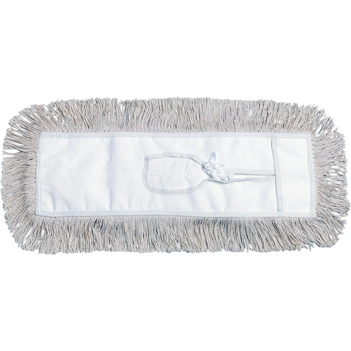 Vadrouille &agrave; &eacute;pousseter, Style &agrave; attacher, Coton, 48" lo x 5" la Mukwa Safety Services