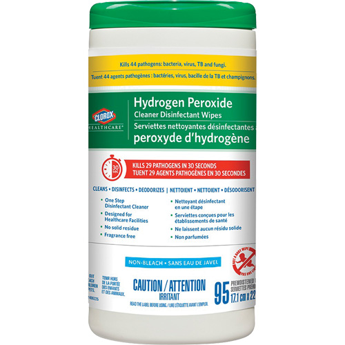 Healthcare&reg; Hydrogen Peroxide Cleaner Disinfecting Wipes, 95 Count Mukwa Safety Services