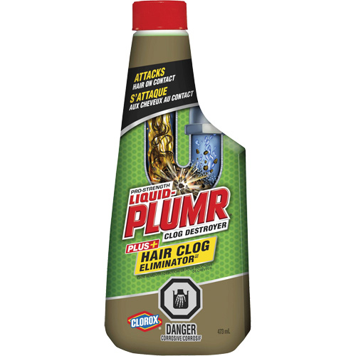 Produit d&eacute;bouchant pour bouchons de cheveux Liquid-Plumr Mukwa Safety Services
