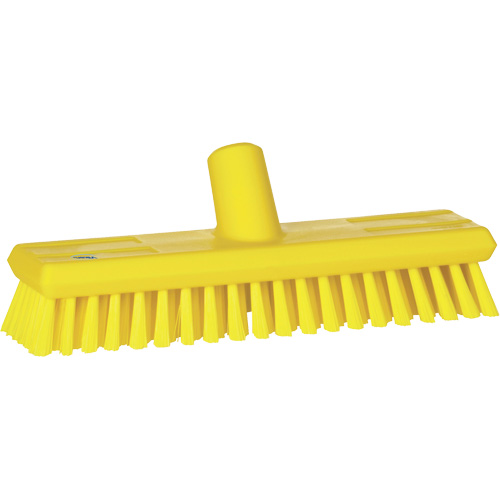 Brosse &agrave; circulation d'eau, Soies Moyen, Longueur de 11", Jaune Mukwa Safety Services