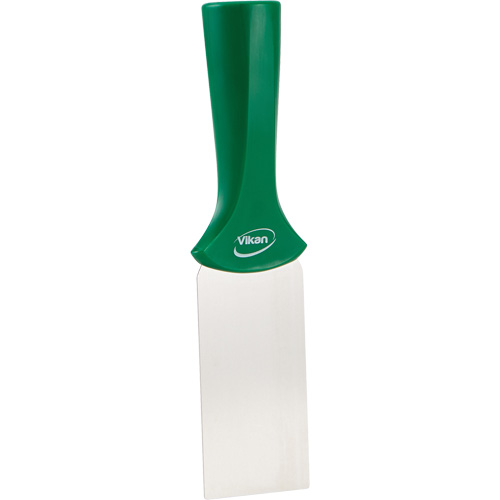 Handle-Mounted Stainless Steel Scraper, Green, 2" W x 8" L Mukwa Safety Services
