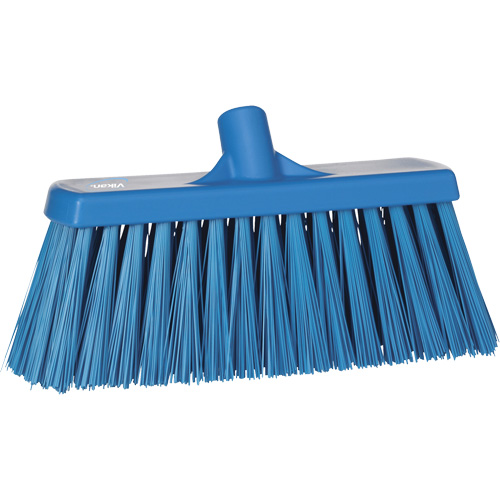 Balai-brosse robuste, Crins Ferme, 13", Polyester, Bleu Mukwa Safety Services