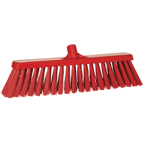 Balai-brosse robuste, Crins Ferme, 20", Polyester, Rouge Mukwa Safety Services
