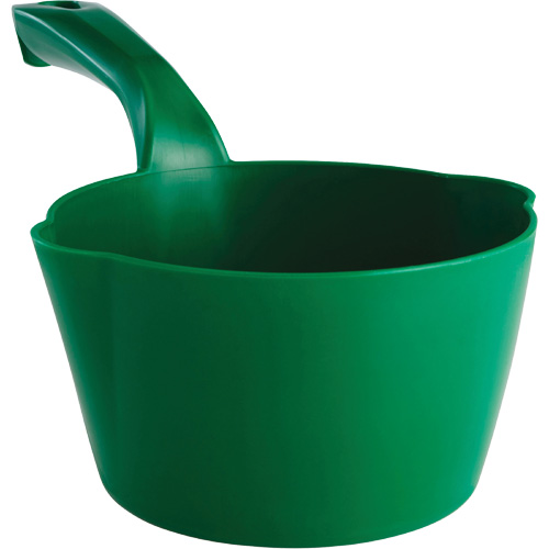 Round Bowl Scoop, Plastic, Green, 32 oz. Mukwa Safety Services