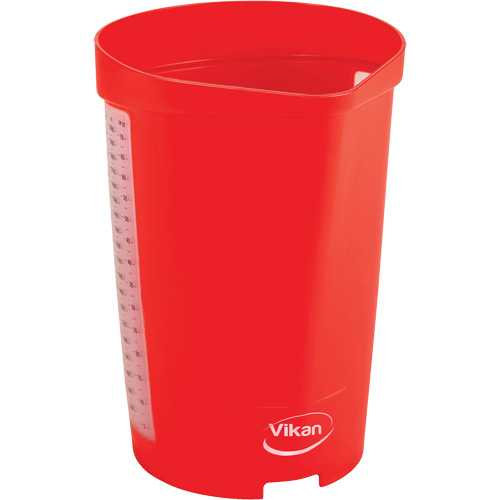 Cruche gradu&eacute;e, Plastique, Rouge, 65 oz Mukwa Safety Services