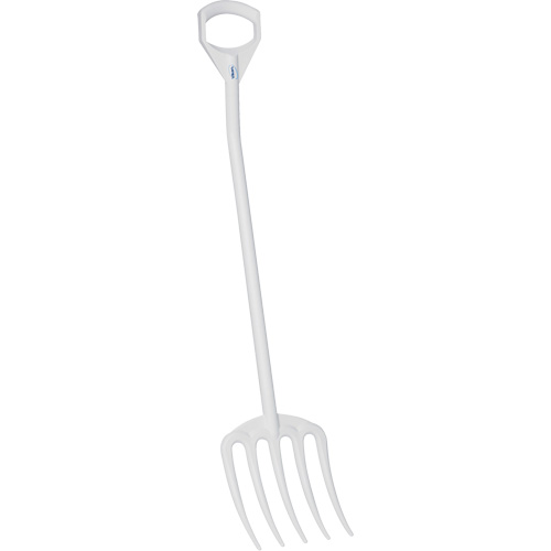 Hygienic Fork, 49" Length, Plastic, White Mukwa Safety Services