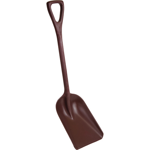 One-Piece Metal Detectable Shovel, 10" x 14" Blade, 37-1/2" Length, Plastic, Red Mukwa Safety Services