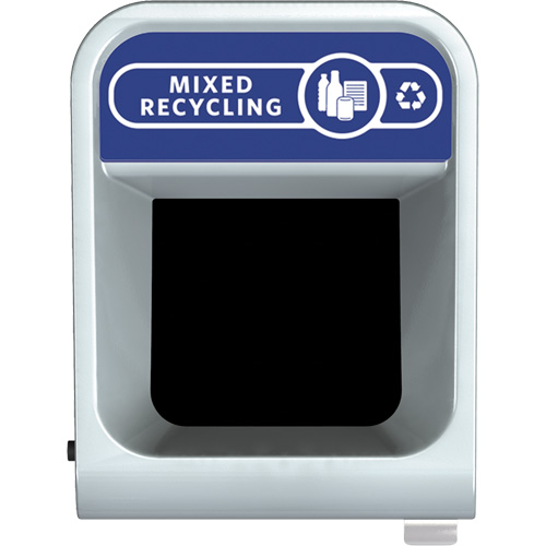 Configure Mixed Recycling Waste Container, Bulk/Curbside/Deskside, Steel, 15 US gal. Mukwa Safety Services