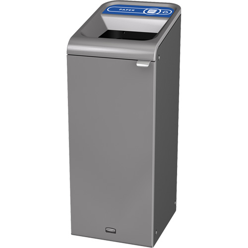 Configure Paper Waste Container, Bulk/Curbside/Deskside, Steel, 15 US gal. Mukwa Safety Services