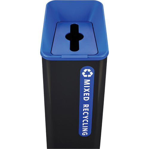 Sustain Mixed Recycling Container, Bulk, Plastic, 15 US gal. Mukwa Safety Services