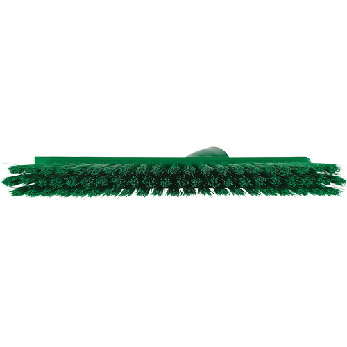 Balai biseaut&eacute; avec pas de vis inclin&eacute;, Crins Moyen, 10", Polyester, Vert Mukwa Safety Services
