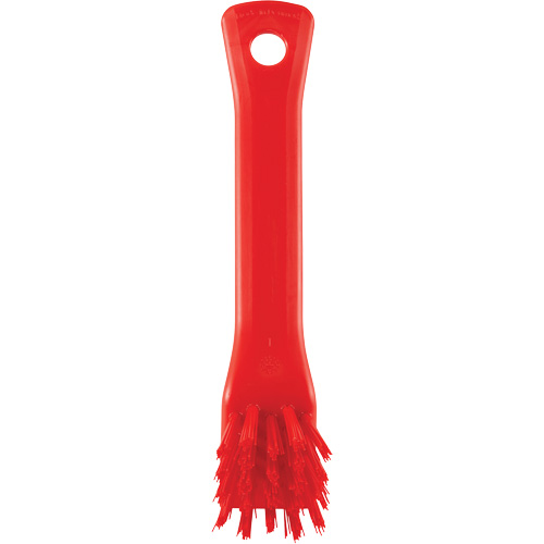 Brush with Scraping Edge, Stiff Bristles, 6" Long, Red Mukwa Safety Services