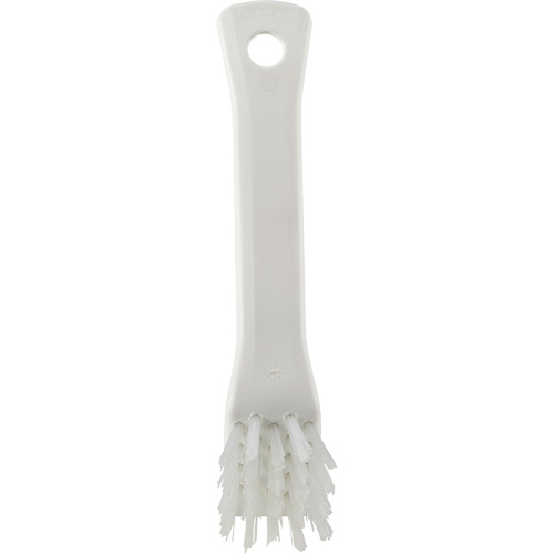 Brosse avec rebord grattoir, Soies Ferme, Longueur de 6", Blanc Mukwa Safety Services