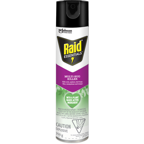 Raid&reg; Essentials Multi-Bug Killer, 350 g, Aerosol Can Mukwa Safety Services