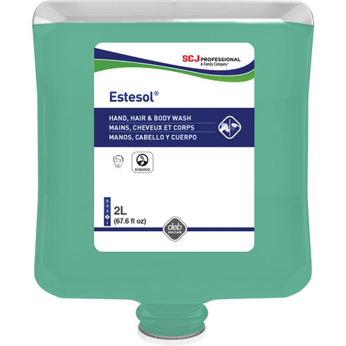 Estesol&reg; Hand, Hair and Body Cleaner, 2 L, Rain Forest, Plastic Cartridge Mukwa Safety Services