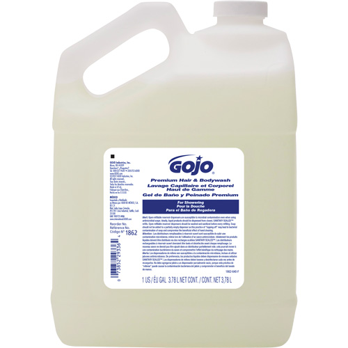 Nettoyant pour les cheveux et le corps de qualit&eacute; sup&eacute;rieure, 3,78 L, Chute d'eau, Cruche Mukwa Safety Services