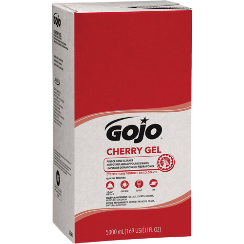 Nettoyant &agrave; mains pour distributeur Pro TDX, Gel/Pierre ponce, 5000 ml, Recharge, Cerise Mukwa Safety Services