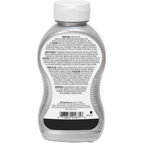 Nettoyant &agrave; mains, Gel/Pierre ponce, 295,74 ml, Bouteille, Cerise Mukwa Safety Services