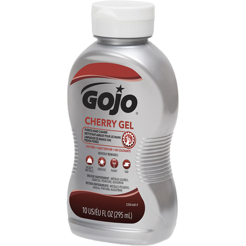 Nettoyant &agrave; mains, Gel/Pierre ponce, 295,74 ml, Bouteille, Cerise Mukwa Safety Services