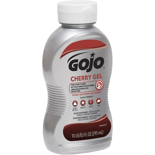 Nettoyant &agrave; mains, Gel/Pierre ponce, 295,74 ml, Bouteille, Cerise Mukwa Safety Services