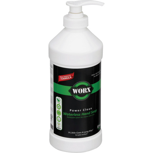 Power Clean Waterless Hand Soap, Liquid, 945 ml, Unscented Mukwa Safety Services