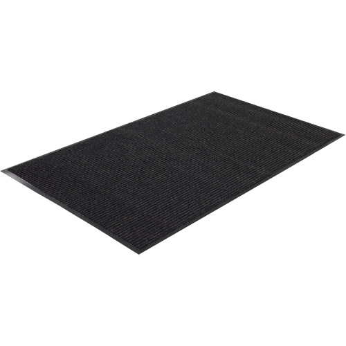 Tapis &agrave; nervures doubles, Essuie-pieds/grattoir, 3' x 5' x 1/4", Charbon Mukwa Safety Services