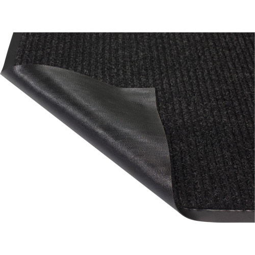 Tapis &agrave; nervures doubles, Essuie-pieds/grattoir, 3' x 5' x 1/4", Charbon Mukwa Safety Services