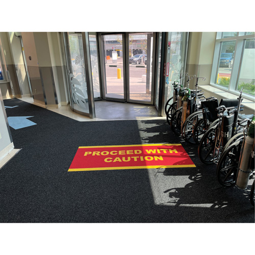 Tapis dentr&eacute;e Supreme Knob, Essuie-pieds/grattoir, 13-5/12' x 75-1/2' x 7/16", Charbon Mukwa Safety Services