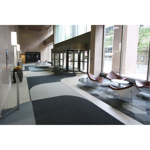 Tapis dentr&eacute;e Supreme Knob, Essuie-pieds/grattoir, 13-5/12' x 75-1/2' x 7/16", Charbon Mukwa Safety Services