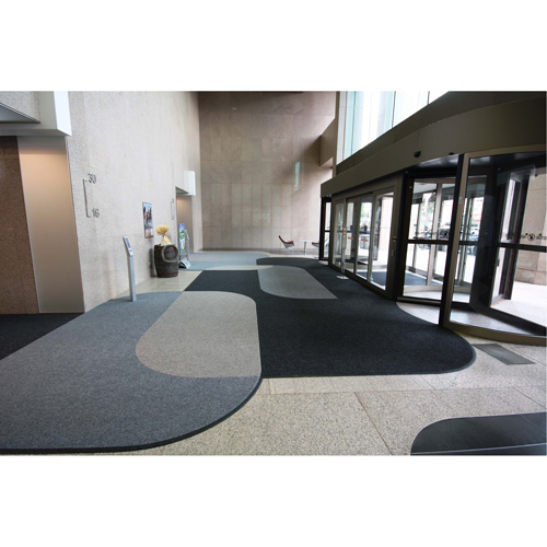 Tapis dentr&eacute;e Supreme Knob, Essuie-pieds/grattoir, 13-5/12' x 75-1/2' x 7/16", Charbon Mukwa Safety Services