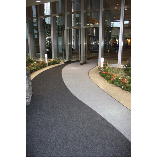 Tapis dentr&eacute;e Supreme Knob, Essuie-pieds/grattoir, 13-5/12' x 75-1/2' x 7/16", Charbon Mukwa Safety Services