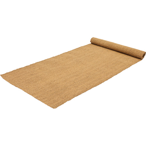 Tapis de coco int&eacute;rieur/ext&eacute;rieur, Fibre naturelle, Essuie-pieds/grattoir Type, Motif Tiss&eacute;, 3-3/4' x 150', Naturel Mukwa Safety Services