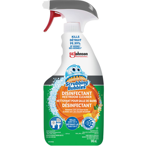 Scrubbing Bubbles&reg; Disinfecting Restroom Cleaner, 32 oz., Trigger Bottle Mukwa Safety Services