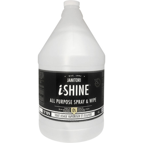 Janitori All-Purpose i-Shine Spray & Wipe, 4 L, Jug Mukwa Safety Services