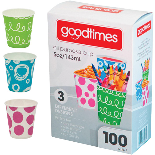 Goblet jetable, Papier, 5 oz, Blanc Mukwa Safety Services
