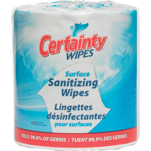 Lingettes d&eacute;sinfectantes pour surfaces, Pochette Mukwa Safety Services