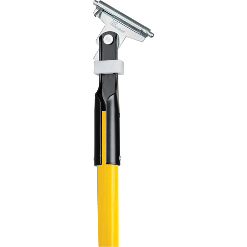 Manche jaune pour vadrouille &agrave; &eacute;pousseter Clipper, Fibre de verre, 1" dia, 60" lo Mukwa Safety Services