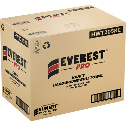Everest Pro Kraft Hardwound Roll Towels, 1 Ply, Standard Mukwa Safety Services