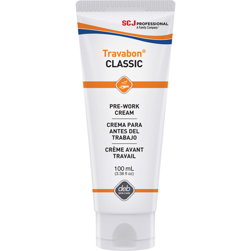 Cr&egrave;me protectrice contre l'huile, la graisse et les adh&eacute;sifs Travabon Classic, Tube, 100 ml Mukwa Safety Services