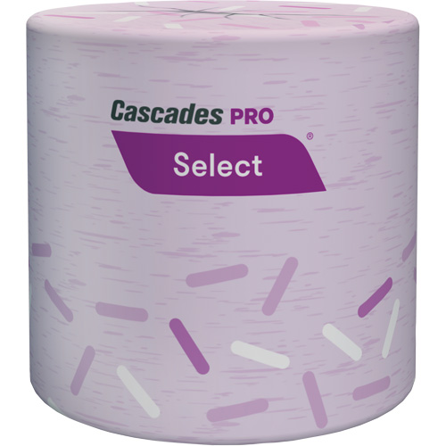 PRO Select&reg; Bathroom Tissue, 1 Ply, 1000 Sheets/Roll, White Mukwa Safety Services