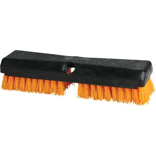 Brosse de nettoyage, 10" l, Soies Polypropyl&egrave;ne, Noir/Rouge Mukwa Safety Services