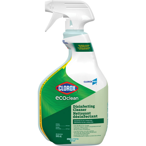 CloroxPro Clorox EcoClean Disinfecting Cleaner, 946 ml, Trigger Bottle Mukwa Safety Services