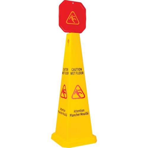 Wet Floor Safety Cone Topper, Pictogram Mukwa Safety Services